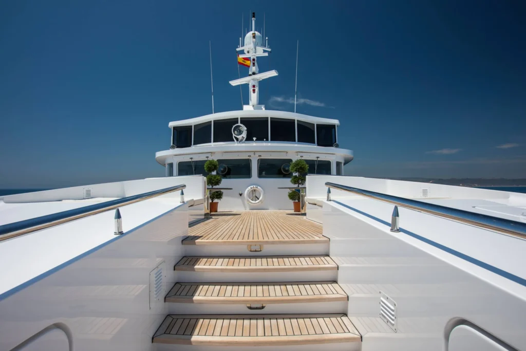 Luxurious interior cabin of Grace Yacht with elegant furnishings