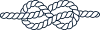 Rope tied in a knot
